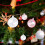 Mini iridescent clear plastic ornaments 12 pcs 5