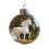 Glass Christmas Ball Ornament Clear 7.5cm 5