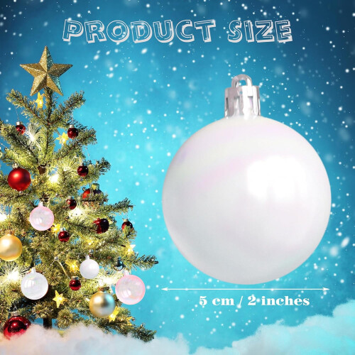 Mini iridescent clear plastic ornaments 12 pcs 1