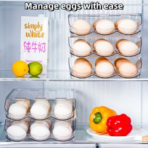 Clear PET Egg Holder for Fridge – 36 or 54 Capacity 2