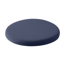 Coussin de sol rond en mousse à mémoire de forme Gallickan, style japonais, 35,5 cm (14 pouces), bleu marine.