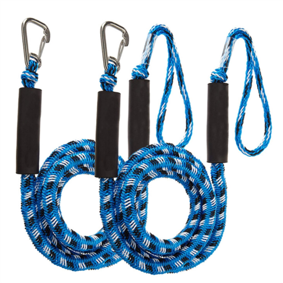 2 Packs Boat Bungee Dock Lines Bungee Cords Docking Rope Stretches 4-5.5Ft Mooring Rope Foam Float Fishing Boat Accessories 9448990335213
