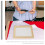 OUNONA wooden paper making frame khaki 1 pack 4