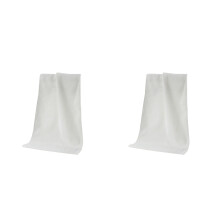 2 panni in microfibra da 30x70 cm per la pulizia, ideali per autolavaggio, cucina, piatti, asciugatura e pulizia domestica (bianchi).