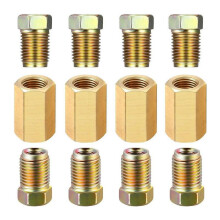 12Pcs/Set 3/16" Brake Line Repair Female Union Inverted Tube Fittings Nuts ф б, T1O6