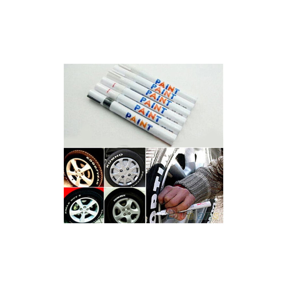 12 Colors Waterproof Car Tyre Tire Tread Rubber Metal Permanent Paint Marker Pen 9450273788951