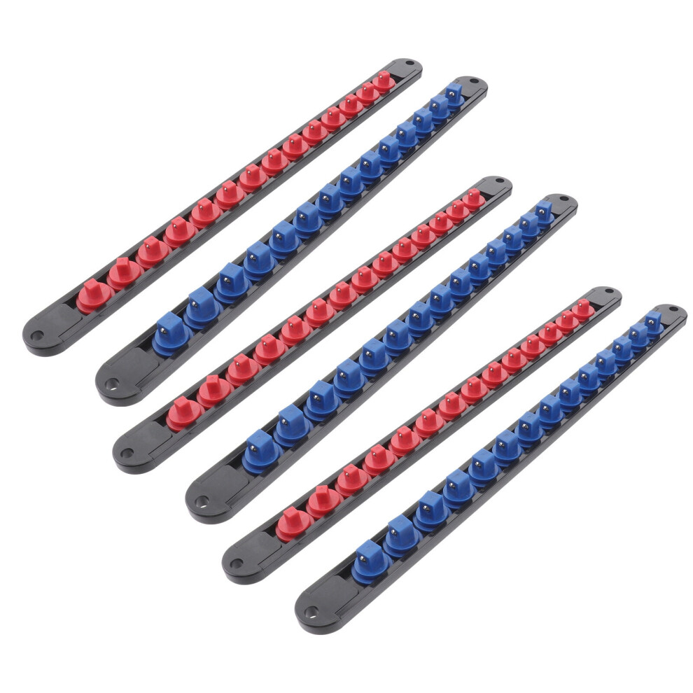 6Pcs Multifunction Socket Organizer Holders 1/2" 3/8" 1/4" Socket Storage Racks 9448990335985
