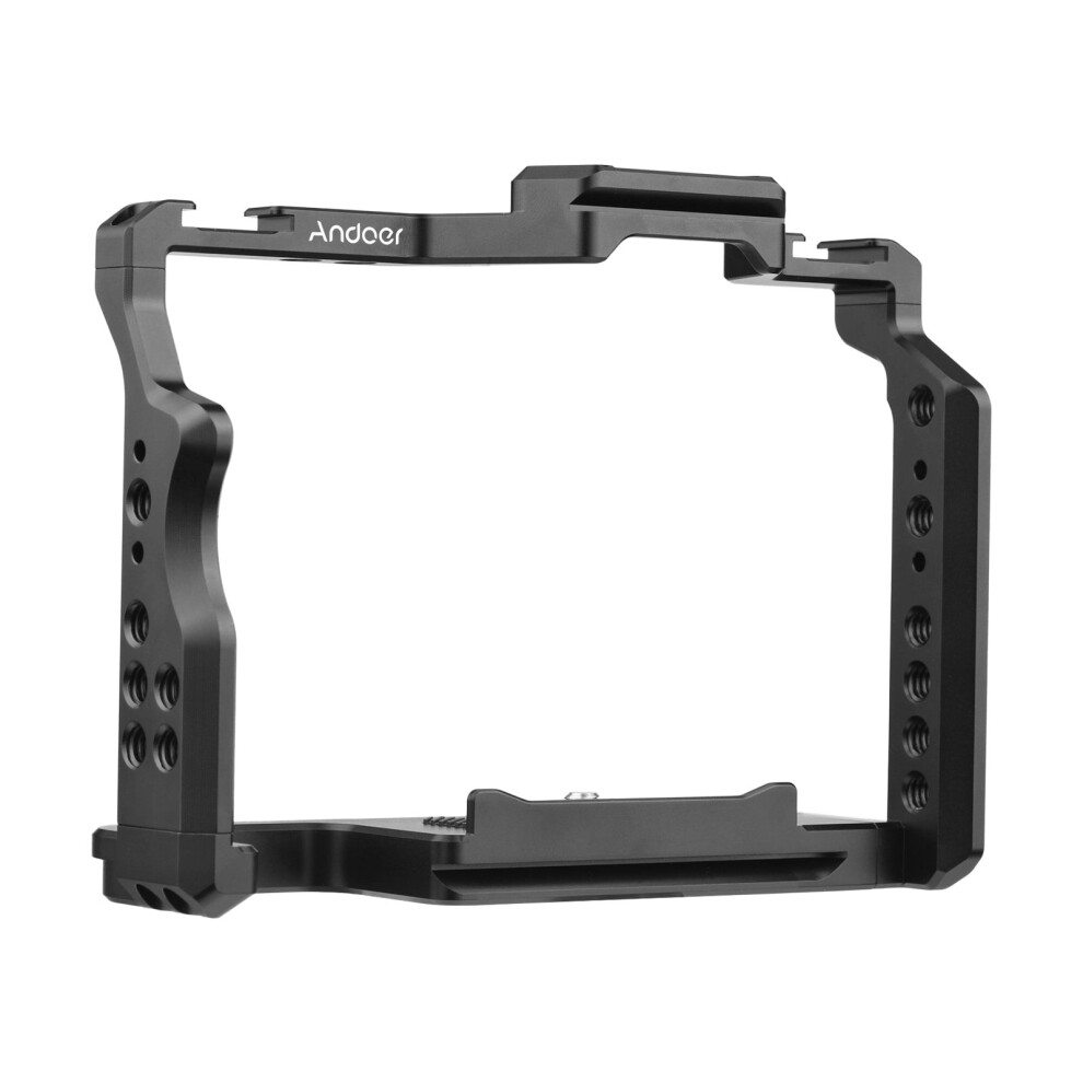 Alloy Camera Cage Compatible With Sony A7ii, A7iii, A7iv, A7rii, A7riii, A7riv Â Dual 1/4" Cold Shoe 9448990336463