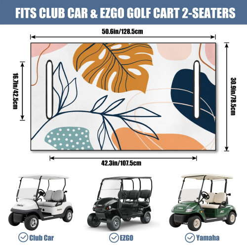 Toalha de assento para carrinho de golfe em microfibra, 130 x 79 cm (51 x 31 polegadas) 2