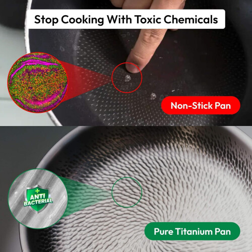 Titanium Pan Non-Stick 12 Inch No Lid 2