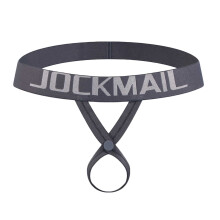 Cuecas fio dental e tangas masculinas com suporte frontal ajustável, cintura baixa e modelo T-back.