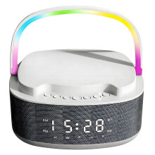 Réveil intelligent avec chargement sans fil et haut-parleur Bluetooth