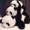 Jucărie de pluș Panda moale, realistă, 12 inch 5