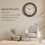 Vintage 12 Inch Silent Wall Clock in Copper 3