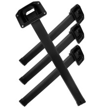 Mehrzweck-Klapptischbeine, Kunststoff, schwarz, 4 Stück, 12,2 x 3,1 x 1,2 Zoll