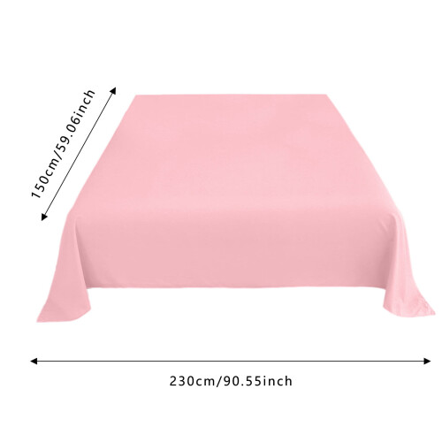 Full Size Flat Sheet Organic Cotton Polyester Blend 1