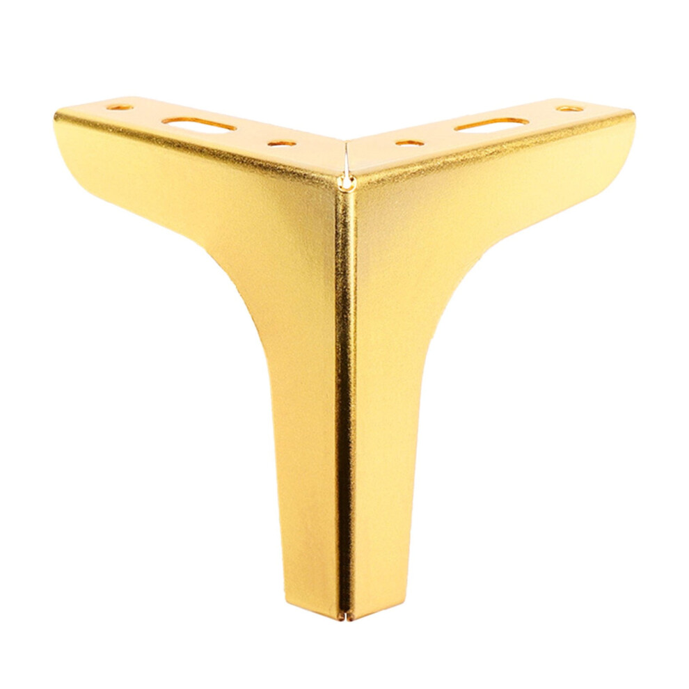 4 Inch Gold Furniture Legs Heavy Duty Metal Furniture Feet, Golden Sofa/Cabinet/Table Legs 4 Inch Cabinet Legs Couch Feet Replacement For Dresser 9450273717531