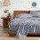 Σετ σεντονιών Luxury1800 Ultra-Soft Microfiber – Βαθιές τσέπες, 4 τεμαχίων, Heathered Blueberry 2