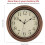 Vintage 12 Inch Silent Wall Clock in Copper 2