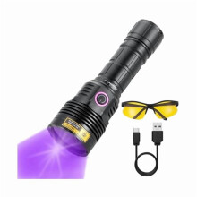 Lanterna UV SV47 12W 365nm recarregável via USB-C