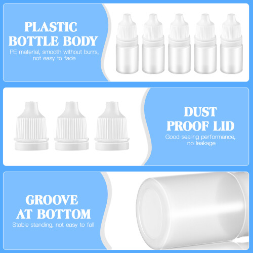10 st plastdropper ögondropperflaskor flytande applikatorflaska örondropper tomma flaskor 1