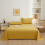Solid Color Flat Sheet 59x90", Brushed Microfiber, Shrink/Fade Resistant, Machine Washable – Compatible with Standard Beds 4