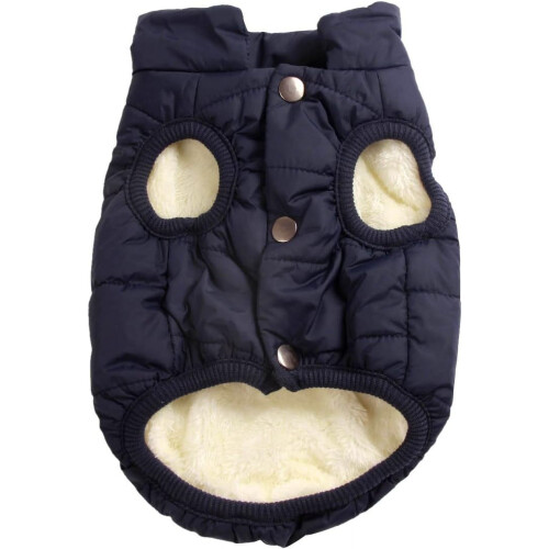 Hundejacke, fleecegefütterter, warmer Wintermantel, 1-teilig