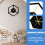 Horloge murale hexagonale en acrylique noir 5