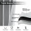Thermal Insulated Window Curtain Valance Greyish White 52" 3
