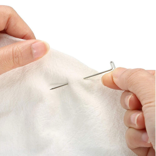 450Pcs T Shaped Needles for Blocking Knitted Projects and Modelling in Silver Color 1