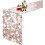 Caminho de mesa retangular com lantejoulas e glitter dourado rosê, 30,5 x 274 cm (12 x 108 polegadas) – Centro de mesa brilhante para casamentos, 7