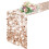 Caminho de mesa retangular com lantejoulas e glitter dourado rosê, 30,5 x 274 cm (12 x 108 polegadas) – Centro de mesa brilhante para casamentos, 1