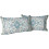 Fodere per cuscini decorativi Boho blu petrolio in cotone, set da 12x20 pollici 1