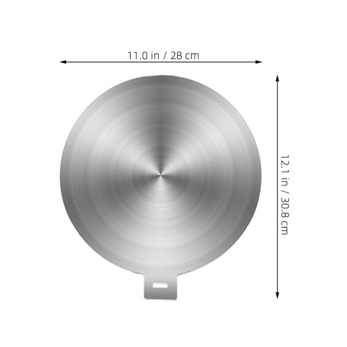 1Pack Induction Stove Adapter Plate 11.3x11in Stainless Steel Rectangular for Household Users 1