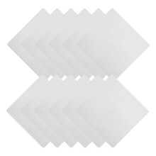 OUNONA 15 pièces de papier filtre de laboratoire de rechange 30,00 x 30,00 x 0,10 cm blanc