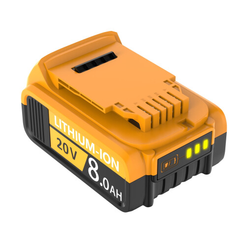 20 V 8,0 Ah:n litiumioniakku DeWalt DCB200:lle