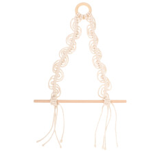Porta-toalhas de macramê boêmio OUNONA, corda de algodão tecida à mão, suporte para papel-toalha, suporte de parede para papel higiênico.