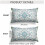 Fodere per cuscini decorativi Boho blu petrolio in cotone, set da 12x20 pollici 2