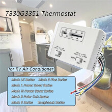 7330G3351 RV Air Conditioner Thermostat, Single Stage Heating/Cooling Control Unit for Mach Series