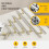 Cabinet Handles and Knobs Brushed Nickel Gold 2-Pack 5 Inch 4