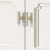 Cabinet Handles Brushed Nickel and Gold 2-Pack 2