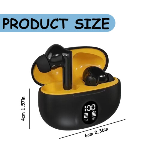 Écouteurs Bluetooth sans fil 5.4, affichage LED et son stéréo 3D — Compatibles avec Android 2