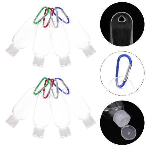 Reiseflaschen mit Schlüsselanhänger, auslaufsicher, 10er-Pack 1