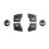 6 Keys Car Front Dashboard AC Air Conditioner Key Button Sequin Trim Cover for  Z4 E85 E86 2004-2008 1
