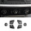 6 Keys Car Front Dashboard AC Air Conditioner Key Button Sequin Trim Cover for  Z4 E85 E86 2004-2008 8