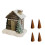 Θυμιατήριο Winter Cottage από Ρητίνη, 4 κώνοι, 11x10x8εκ. 2