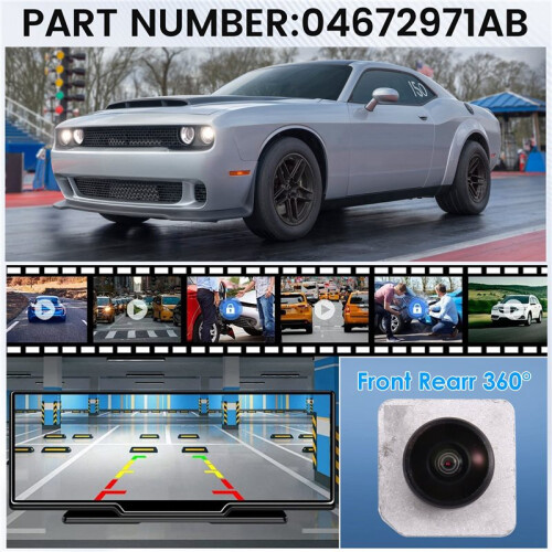 For  04672971AB Front View Camera 360 Degree Camera Rearview Mirror Camera 360 Surround Camera 2