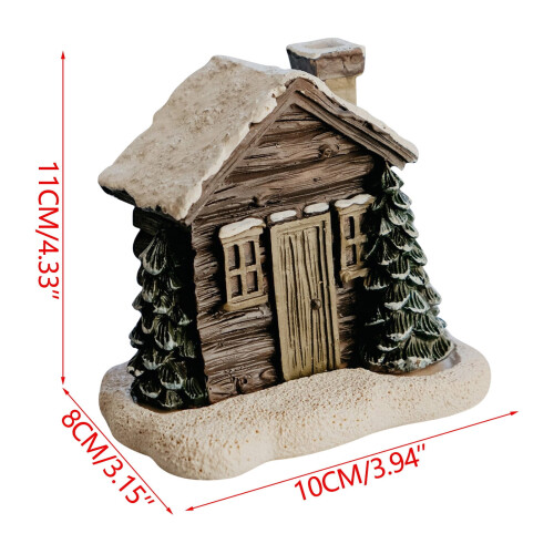 Θυμιατήριο Winter Cottage από Ρητίνη, 4 κώνοι, 11x10x8εκ. 2