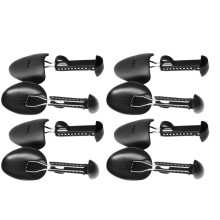 Plastic Shoe Stretcher for Home Use Durable and Lightweight Black Adjustable Extender 4 Pair