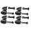 Plastic Shoe Stretcher for Home Use Durable and Lightweight Black Adjustable Extender 4 Pair 4